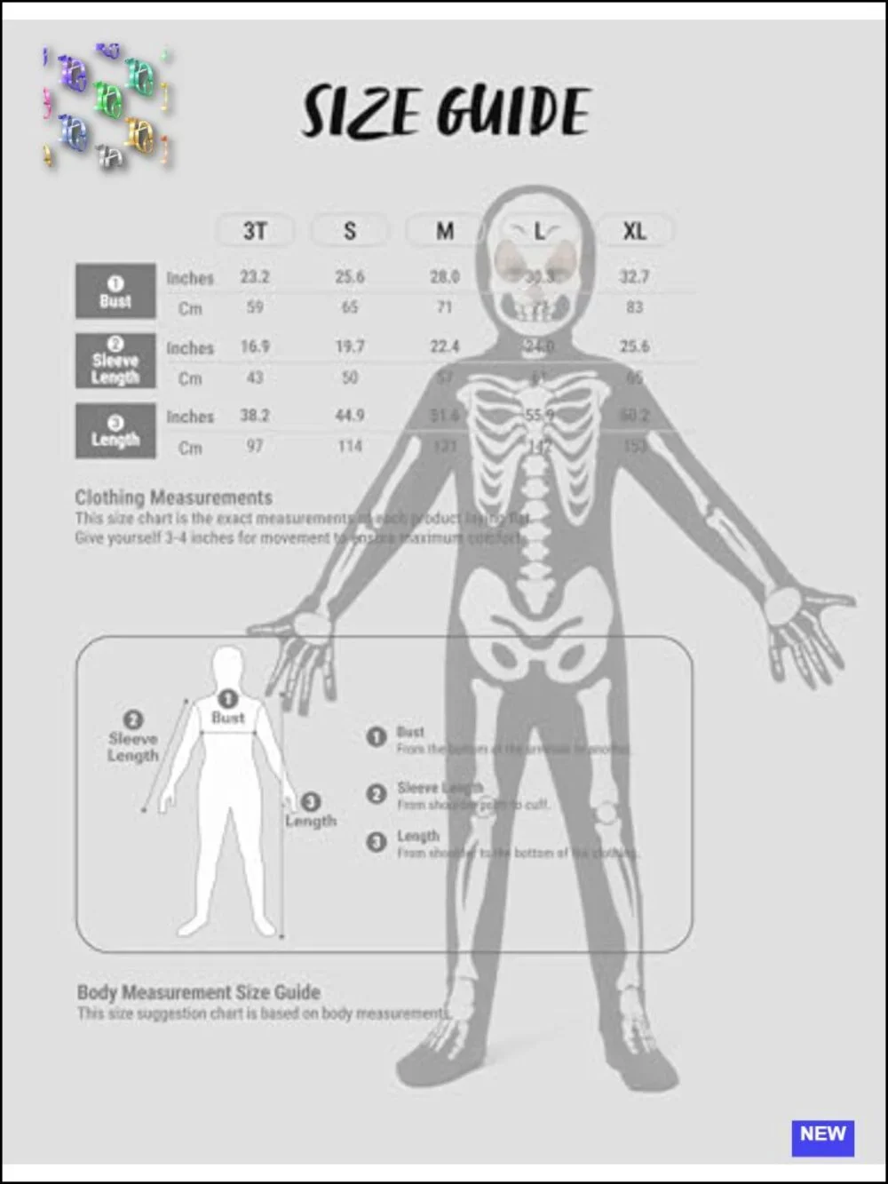 Glow in the Dark Skeleton Costume Jumpsuit for Kids Halloween